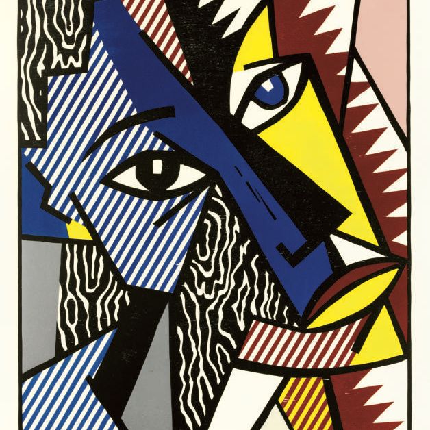 Roy Lichtenstein — Голова из серии экспрессионистских гравюр на дереве (C. 177)