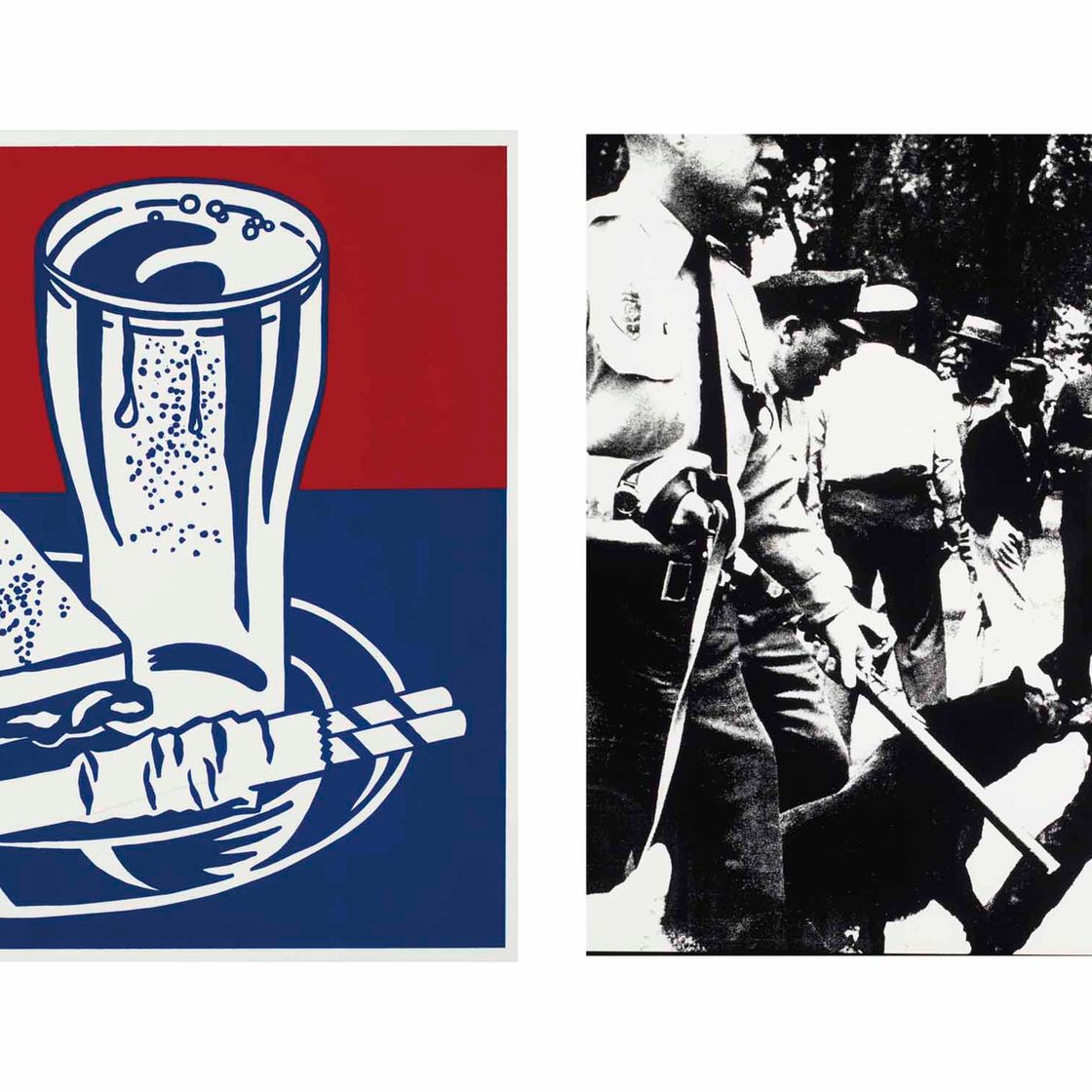 Roy Lichtenstein — Десять работ десяти художников, Уодсворт Атенеум, Хартфорд, Коннектикут, 1964