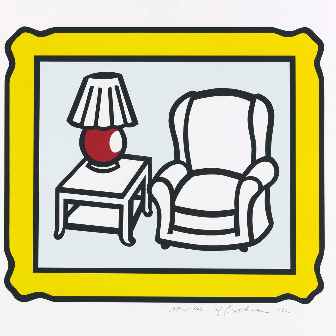 Roy Lichtenstein — Красная лампа