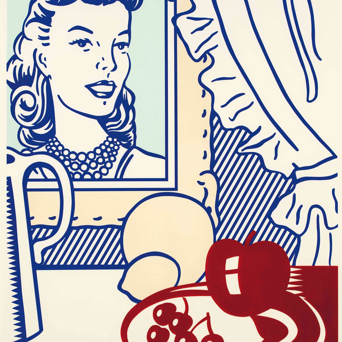 Roy Lichtenstein — Натюрморт с портретом, из серии "Шесть натюрмортов" (C. 131)