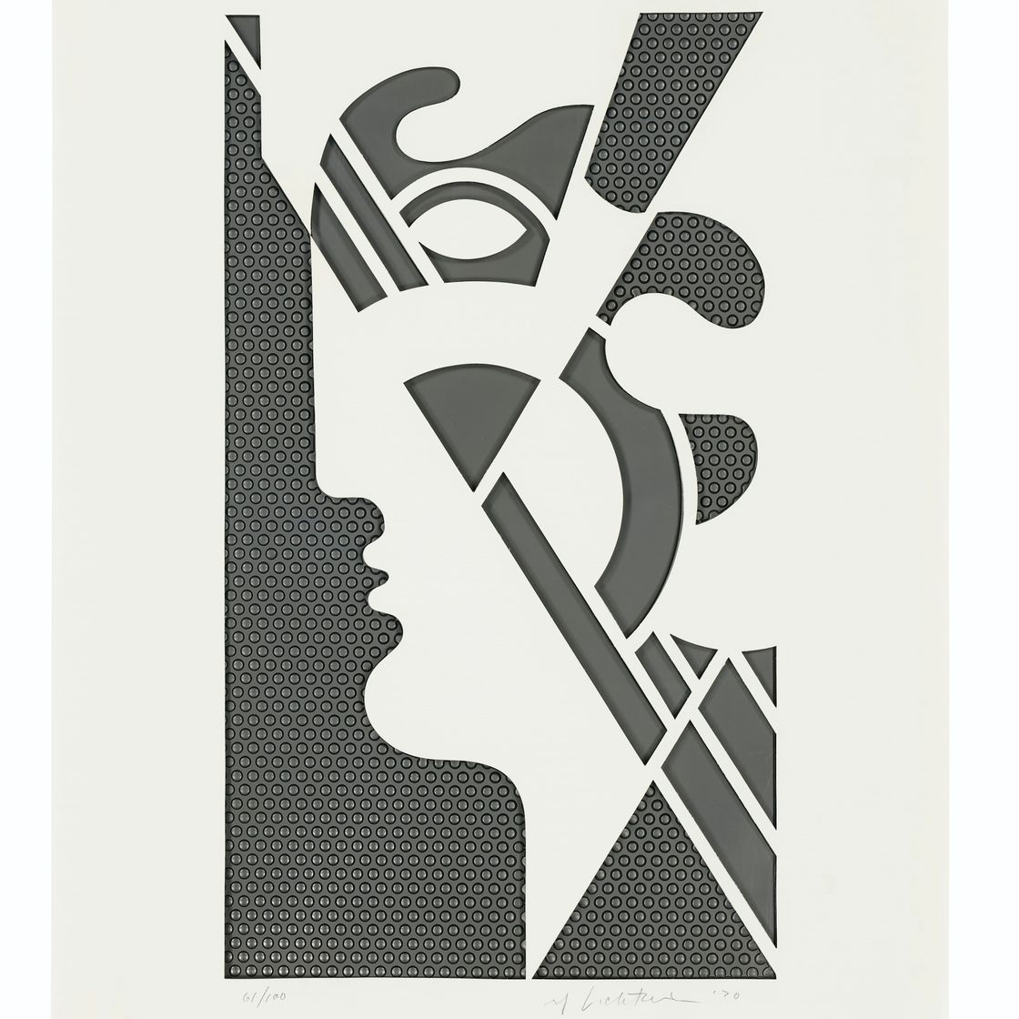 Roy Lichtenstein — Современная головка №5, из серии Modern Head