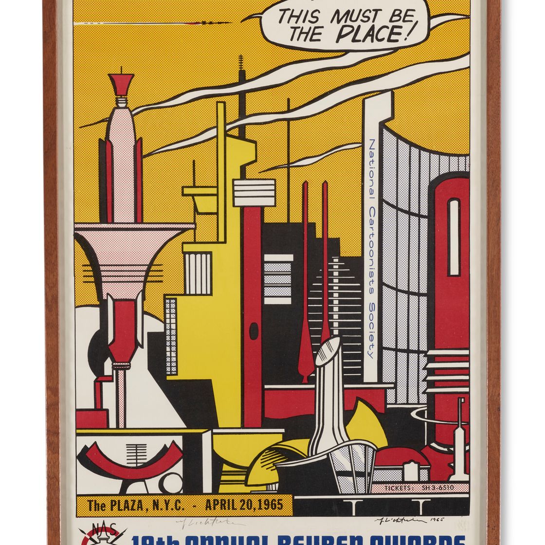 Roy Lichtenstein — Это должно быть то самое место (для вручения премии Рубена).