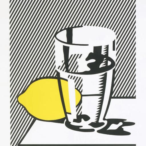 Roy Lichtenstein — Без названия (Натюрморт с лимоном и бокалом), работа Мейера Шапиро (C. 134)