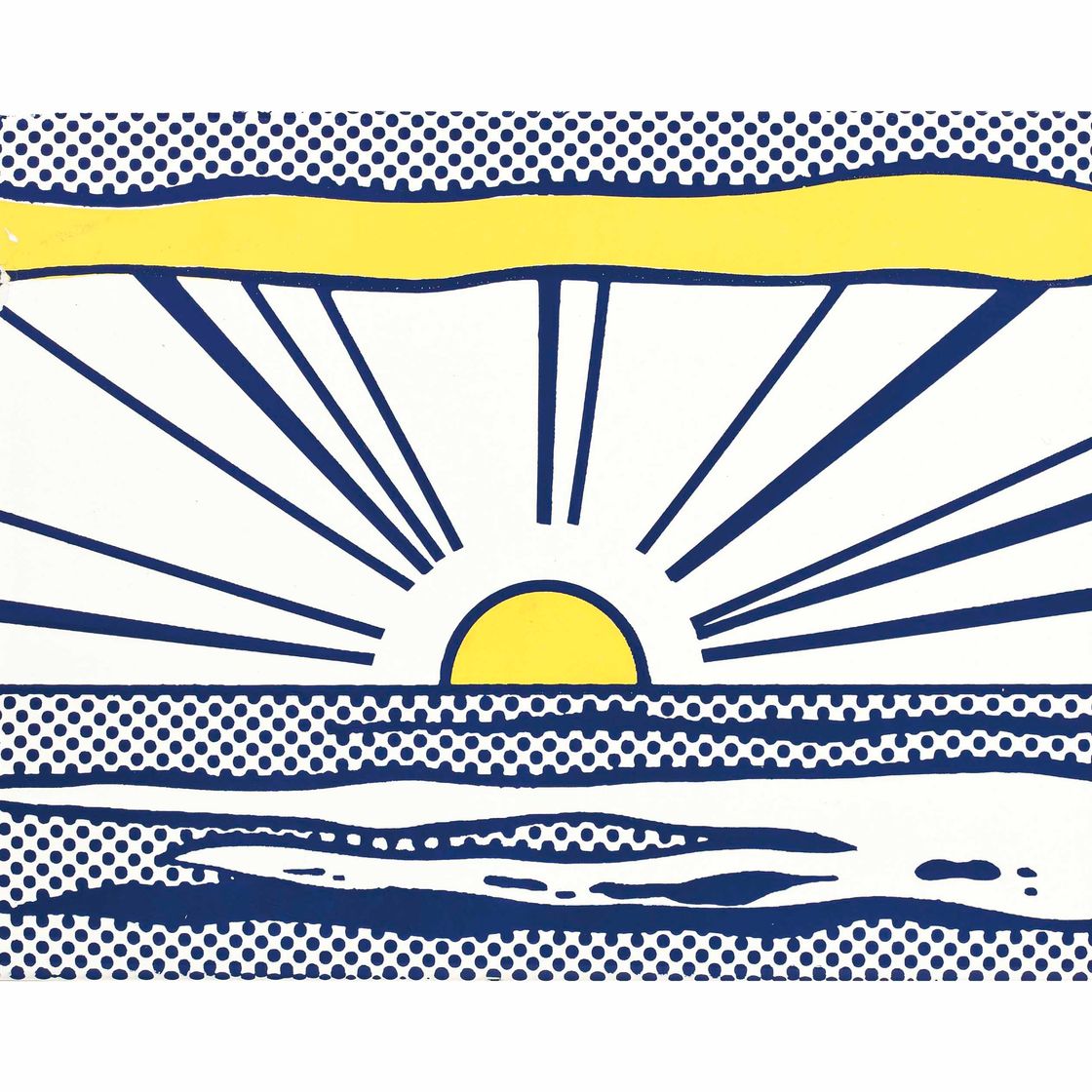 Roy Lichtenstein — Восход солнца, из семи предметов в коробке