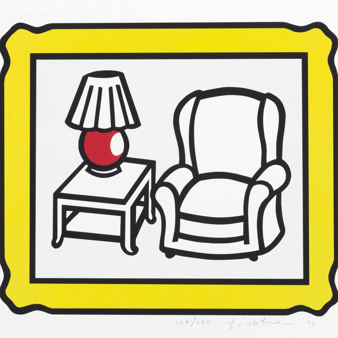 Roy Lichtenstein — Красная лампа