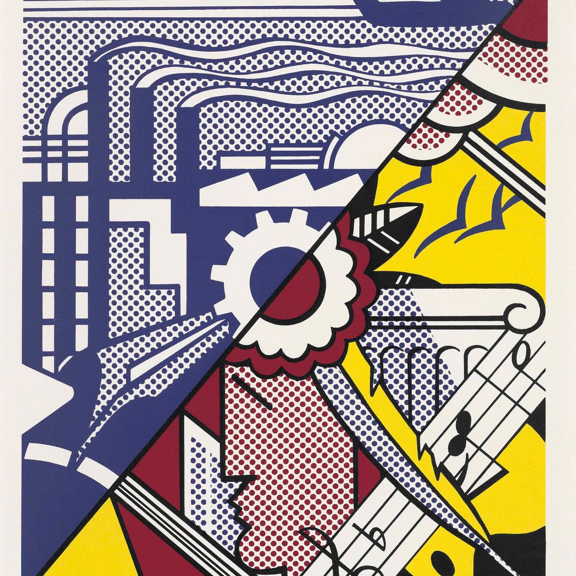Roy Lichtenstein — Промышленность и искусство II (Корлетт, 86 лет)