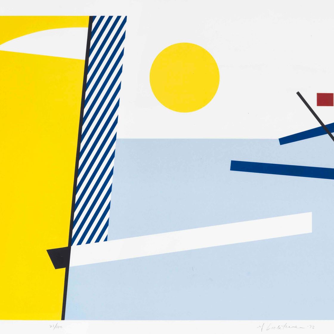 Roy Lichtenstein — Bull Head III, из серии Bull Head