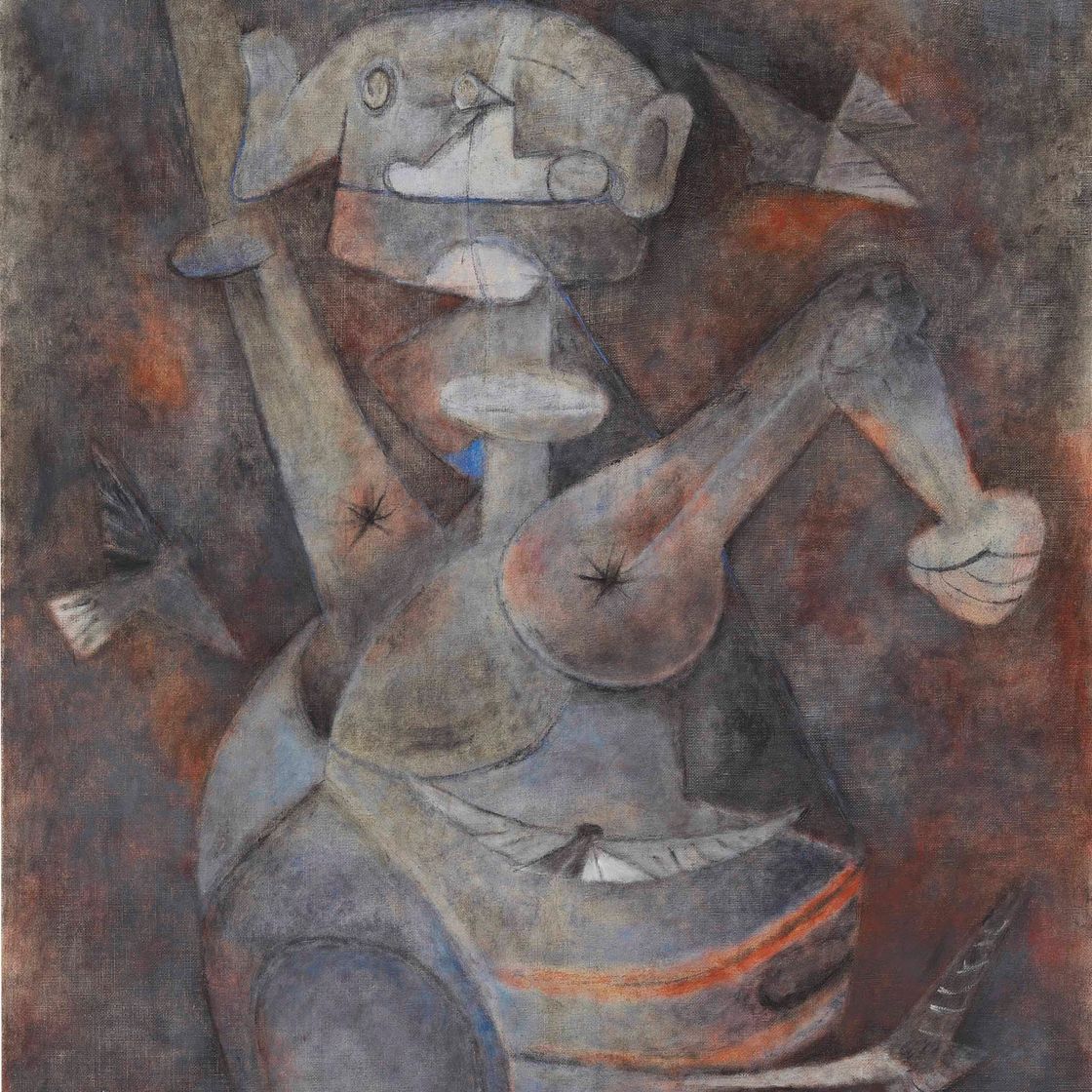 Rufino Tamayo — Человек с птицами (также известный как Hombre con pájaros )