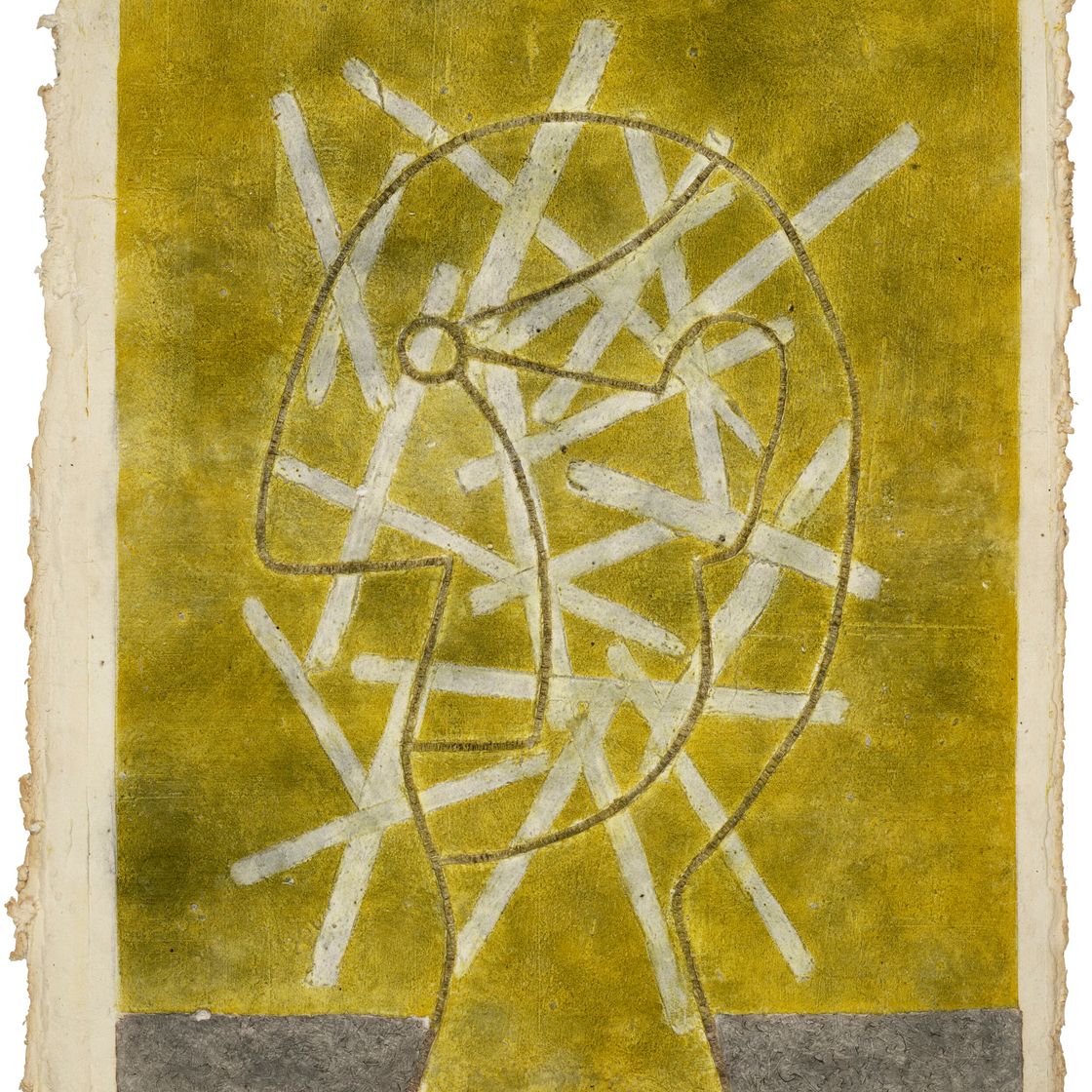 Rufino Tamayo — Профиль в Амарилло (профиль в желтом цвете)
