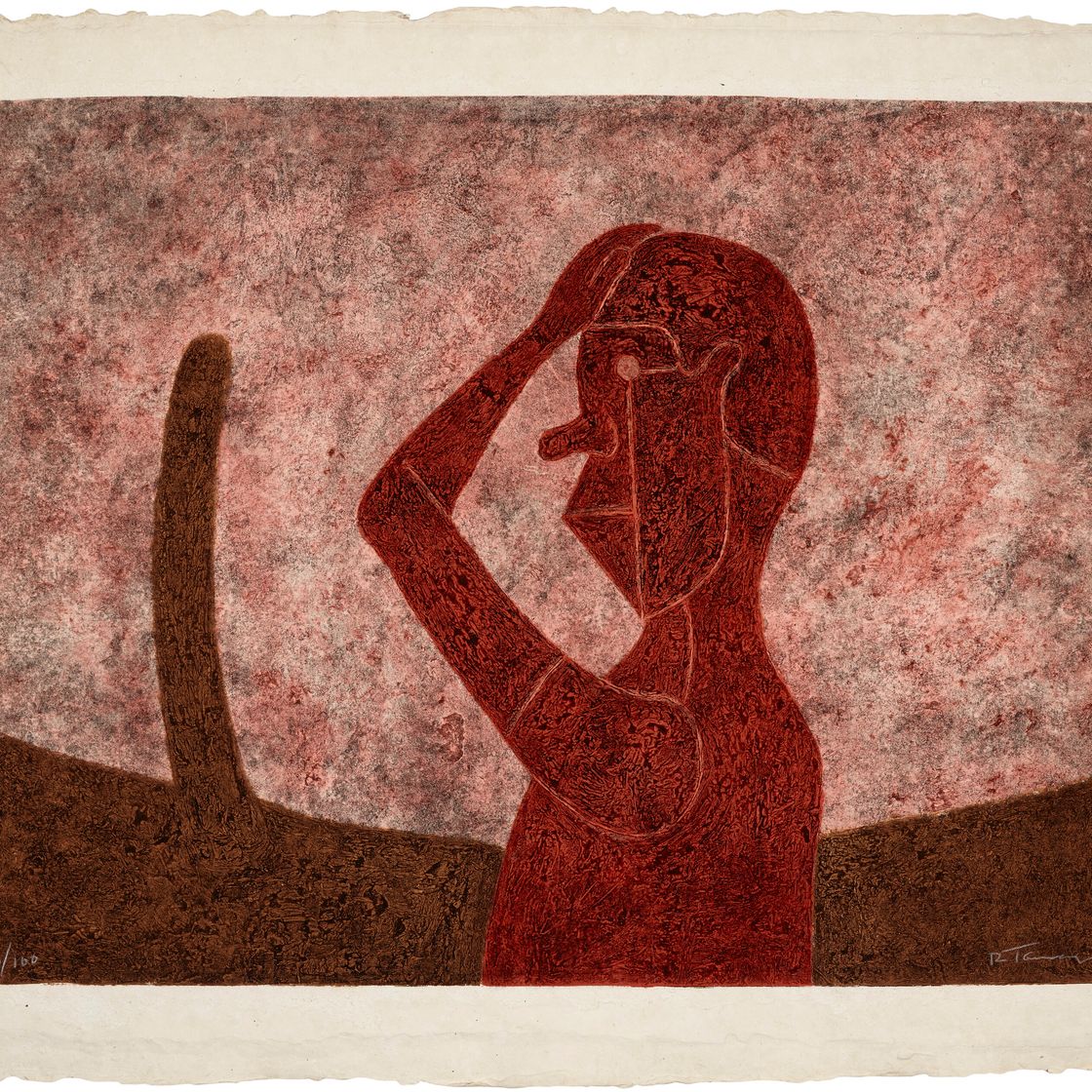 Rufino Tamayo — Бусто-ан-Рохо (бюст в красном)