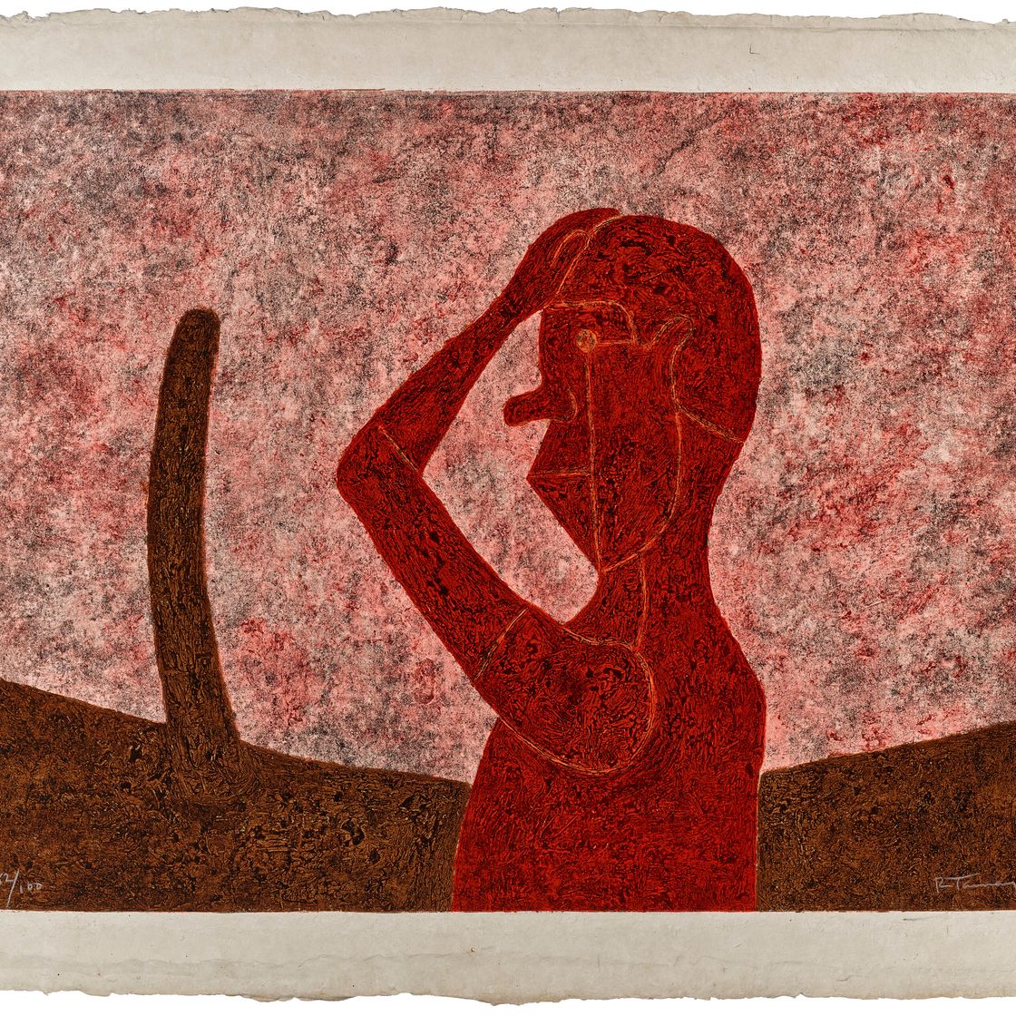 Rufino Tamayo — Бусто-ан-Рохо (бюст в красном)