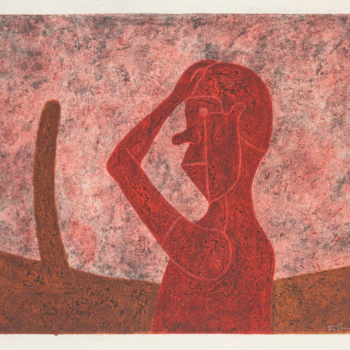 Rufino Tamayo — Фигура в Рохо
