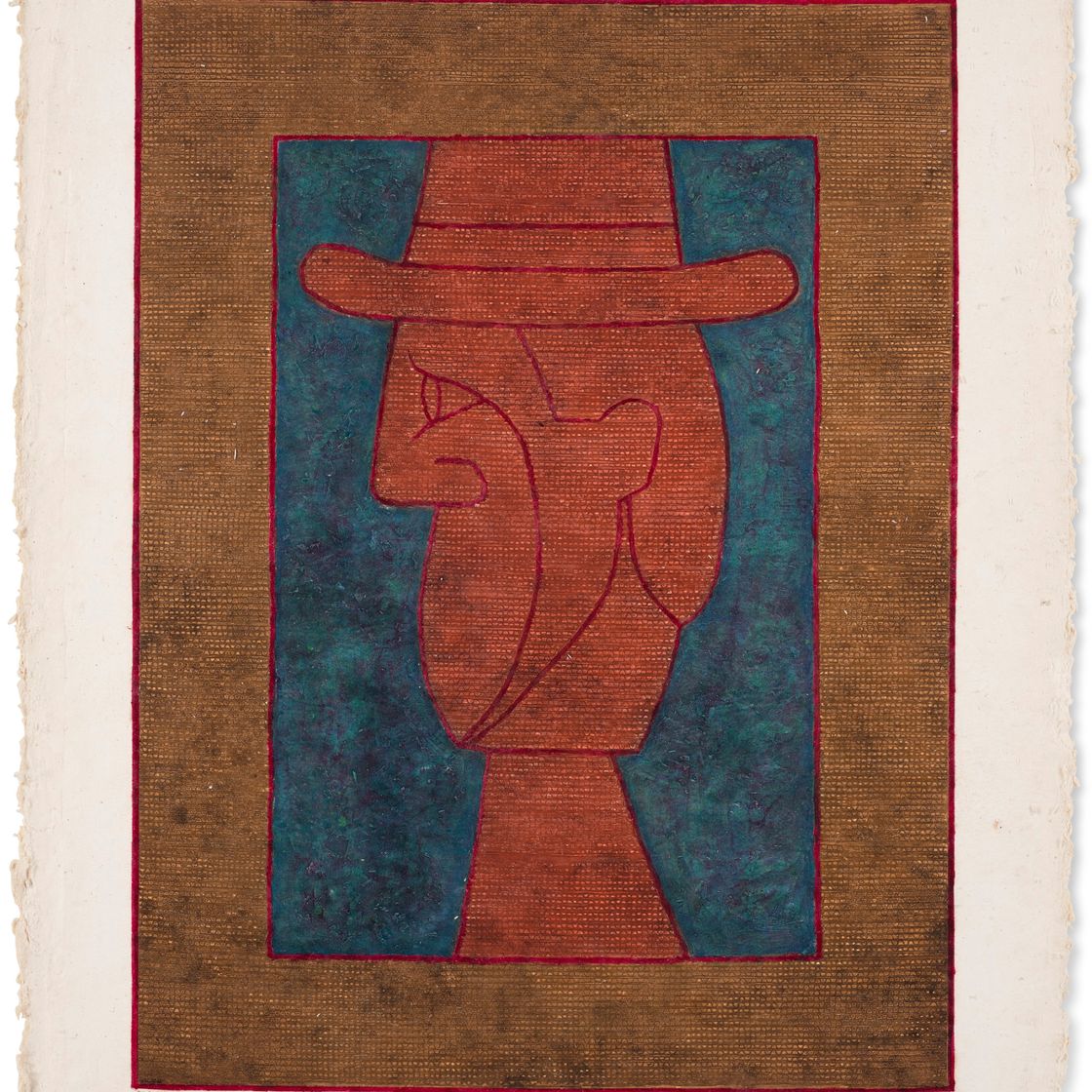 Rufino Tamayo — Кабеза собре фондо азул