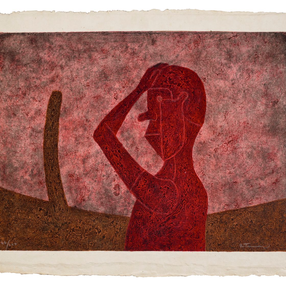 Rufino Tamayo — Бюст в красном