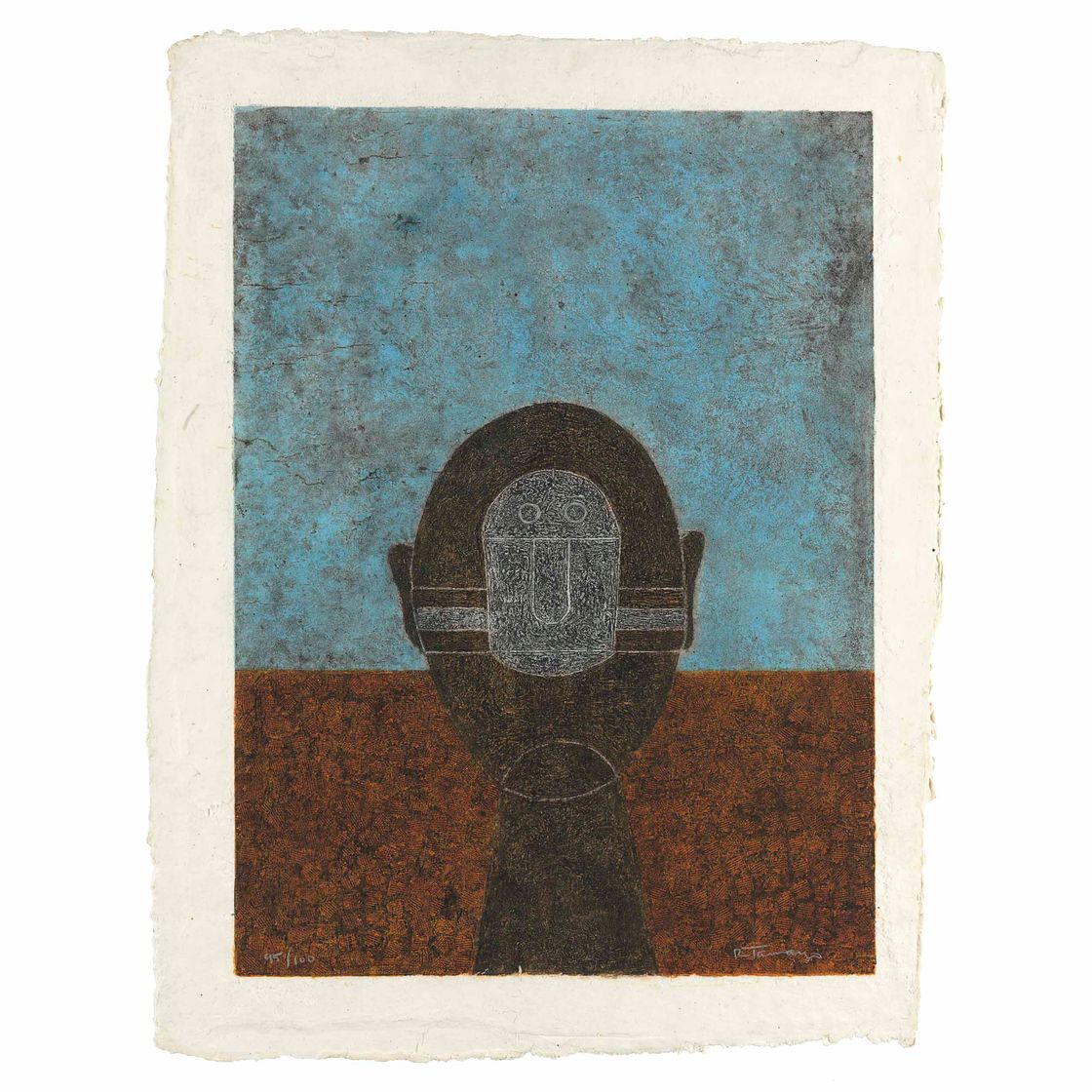Rufino Tamayo — Кабеза Собре Фондо Азул