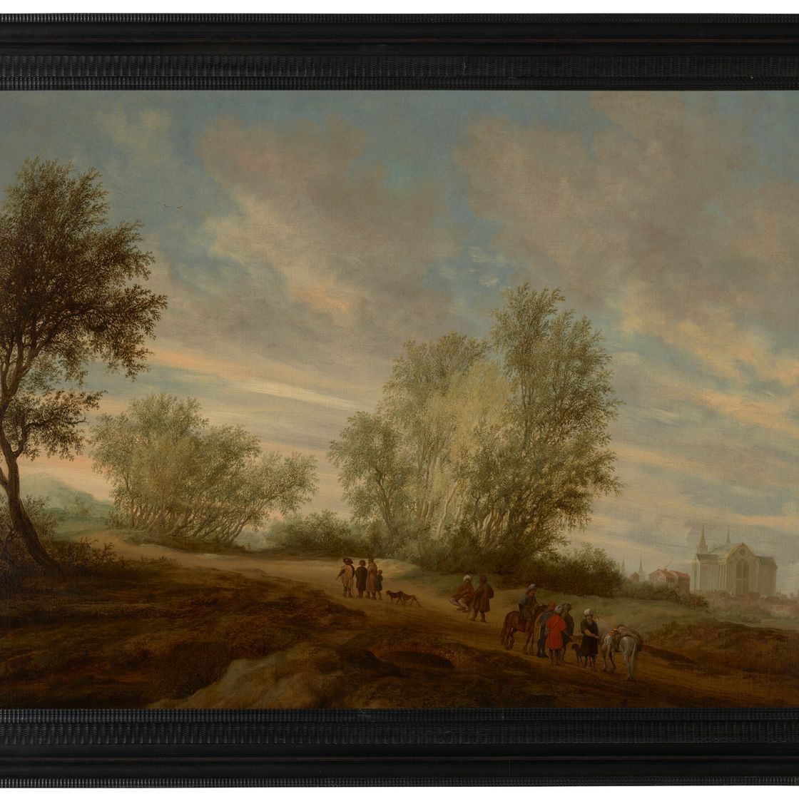Salomon Van Ruysdael — Лесистый пейзаж с наложницей, которую левит привез из Гивы, изображение 2