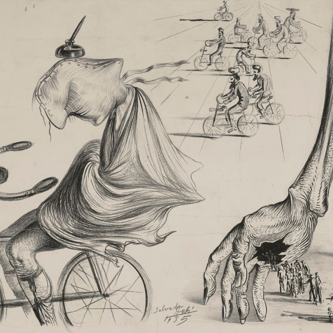 Salvador Dalí — Иллюстрация к статье Сальвадора Дали "Американский город, снятый Дали днем и ночью", изображение 1