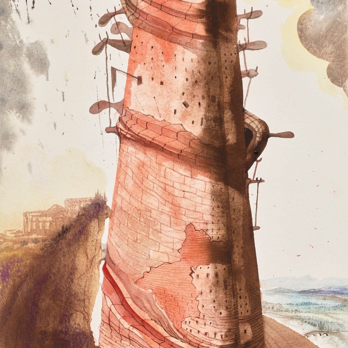 Salvador Dalí — Вавилонская башня, Генезис 11, изображение 1
