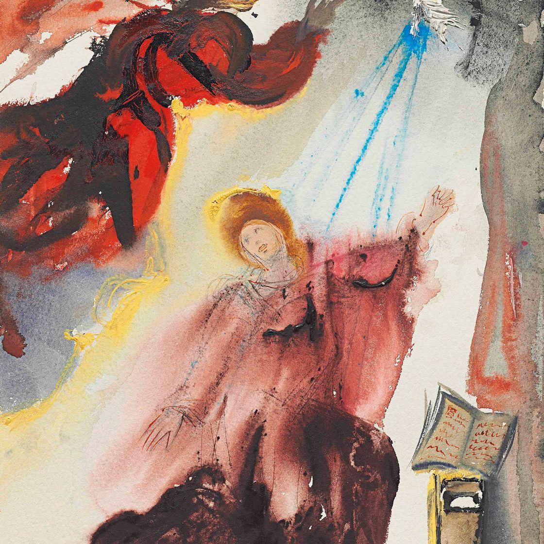 Salvador Dalí — Воззвание к ангелу Гавриилу (Луки 1)