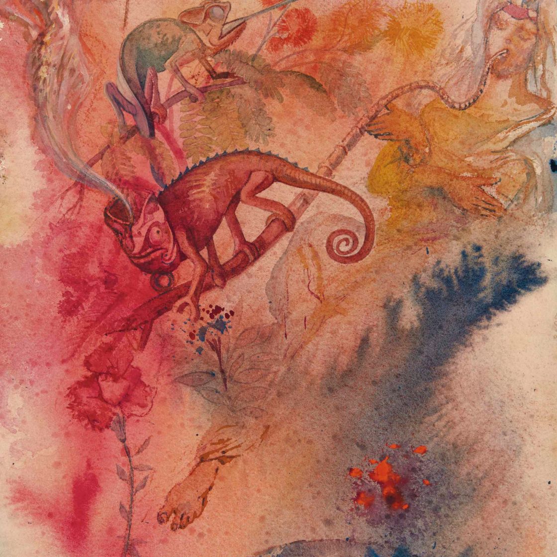 Salvador Dalí — Камелеон и наргиле
