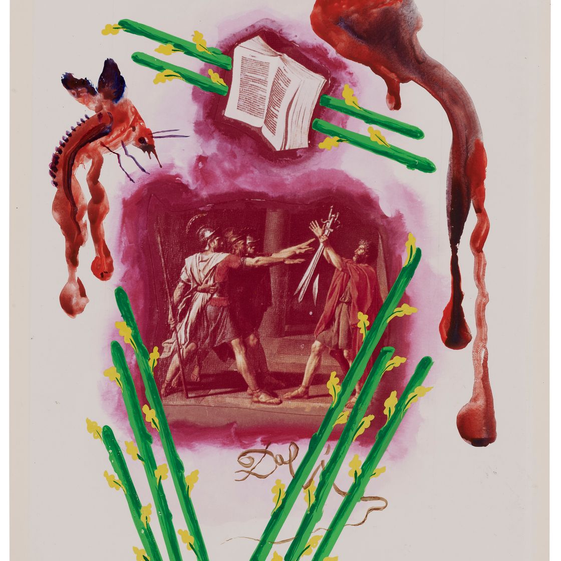 Salvador Dalí — Ключ (8) от жезла, магический ключ, проект для создания новой карты "Вселенная Таро Сальвадора Дали", изображение 1