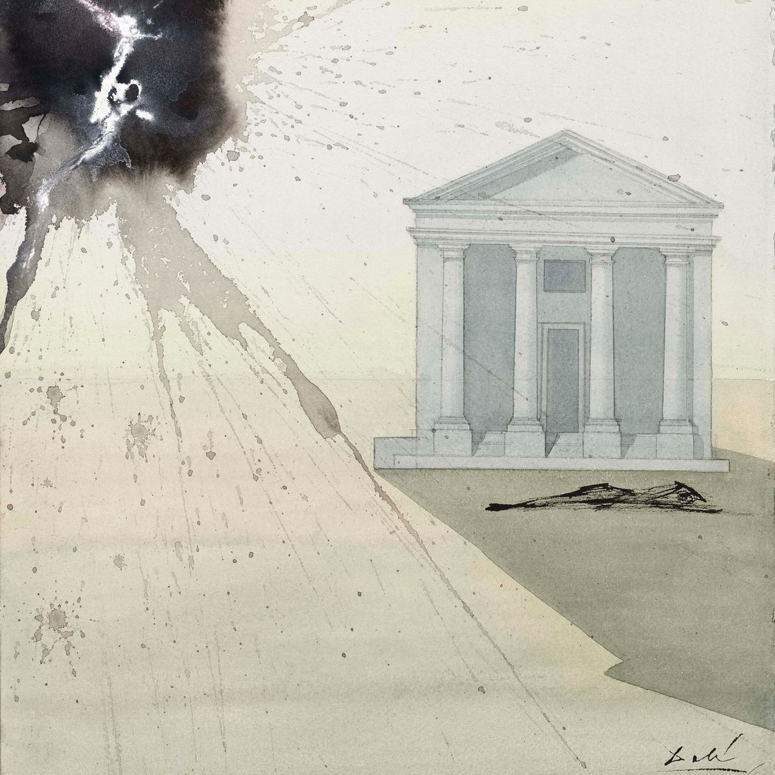 Salvador Dalí — Висок греческий и волнистая фигура