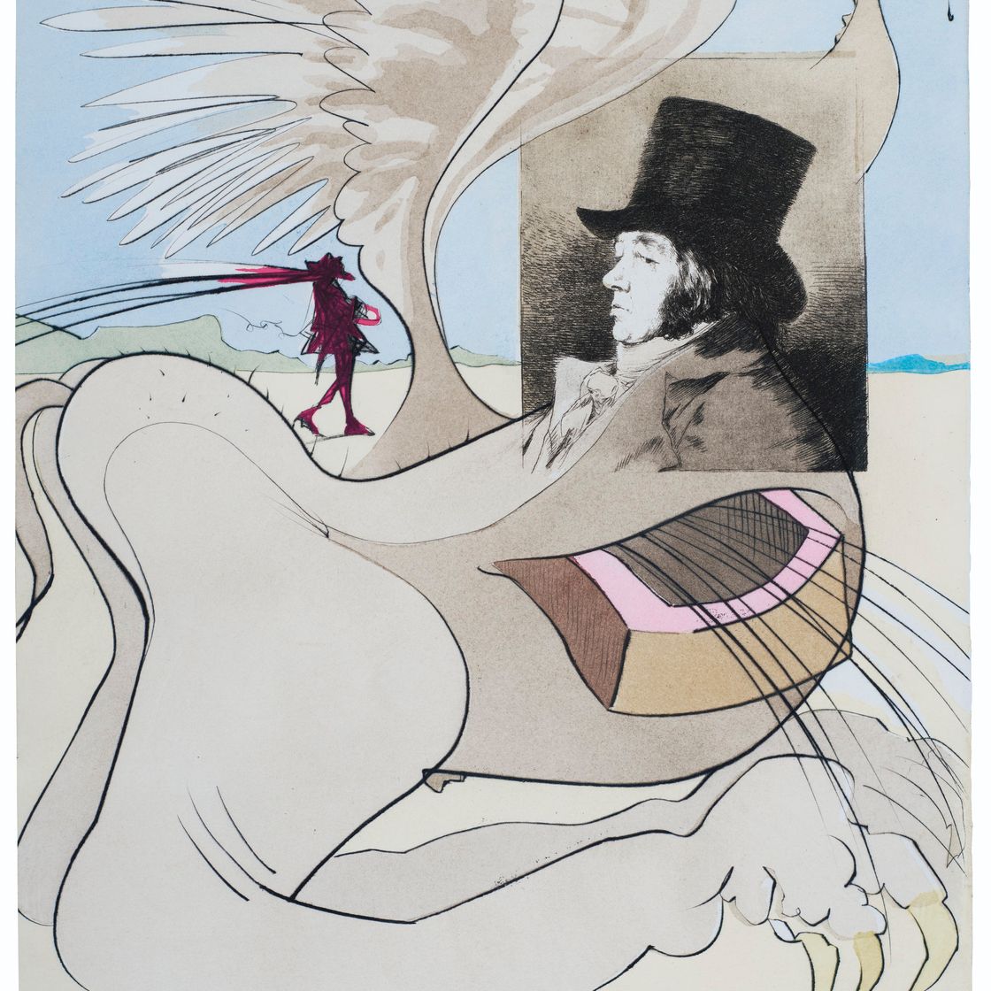 Salvador Dalí — "Капризы Гойи" Сальвадора Дали, Женева, Берггрюэн/Международные графические издания, 1977, изображение 1