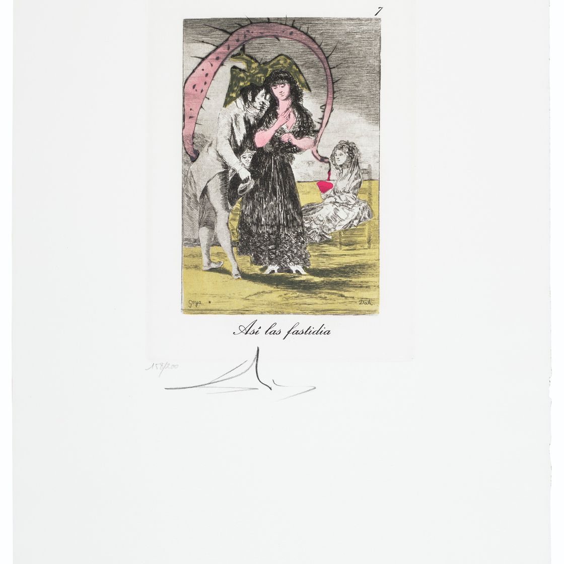 Salvador Dalí — "Капризы Гойи" Сальвадора Дали, Женева, Берггрюэн/Международные графические издания, 1977, изображение 11