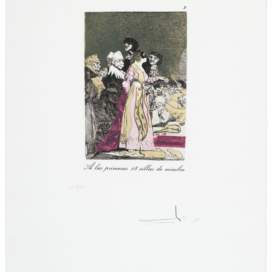 Salvador Dalí — "Капризы Гойи" Сальвадора Дали, Женева, Берггрюэн/Международные графические издания, 1977, изображение 6