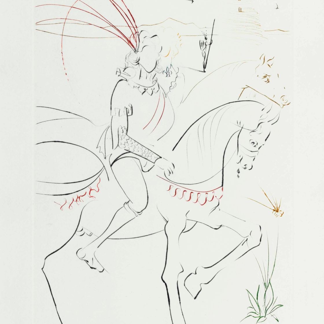 Salvador Dalí — Поиски Грааля, современные графические работы, Париж, 1975