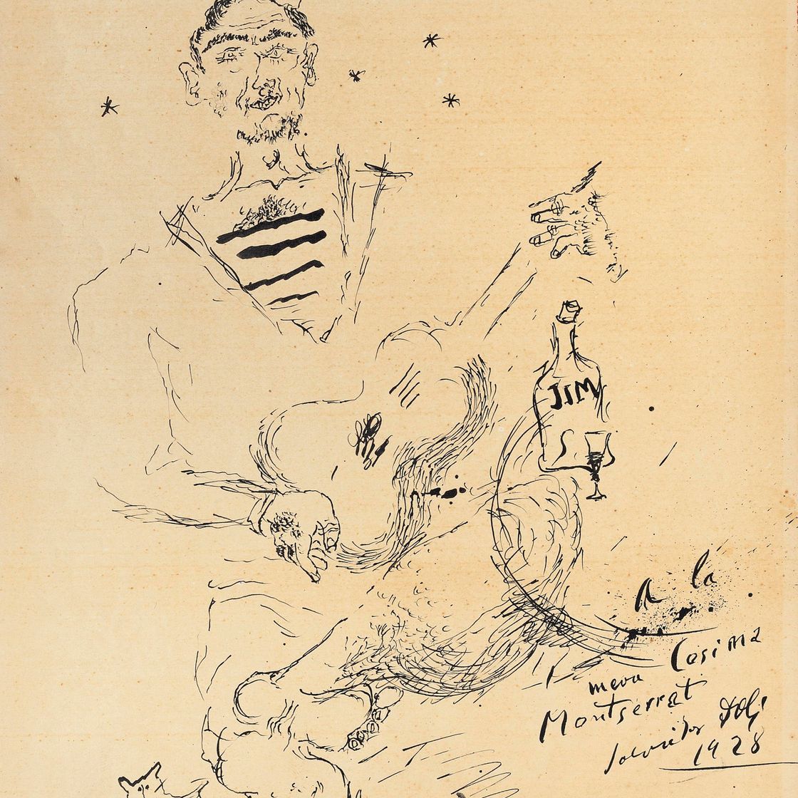 Salvador Dalí — Марин Энрике Джиро из семьи Дали играет на гитаре