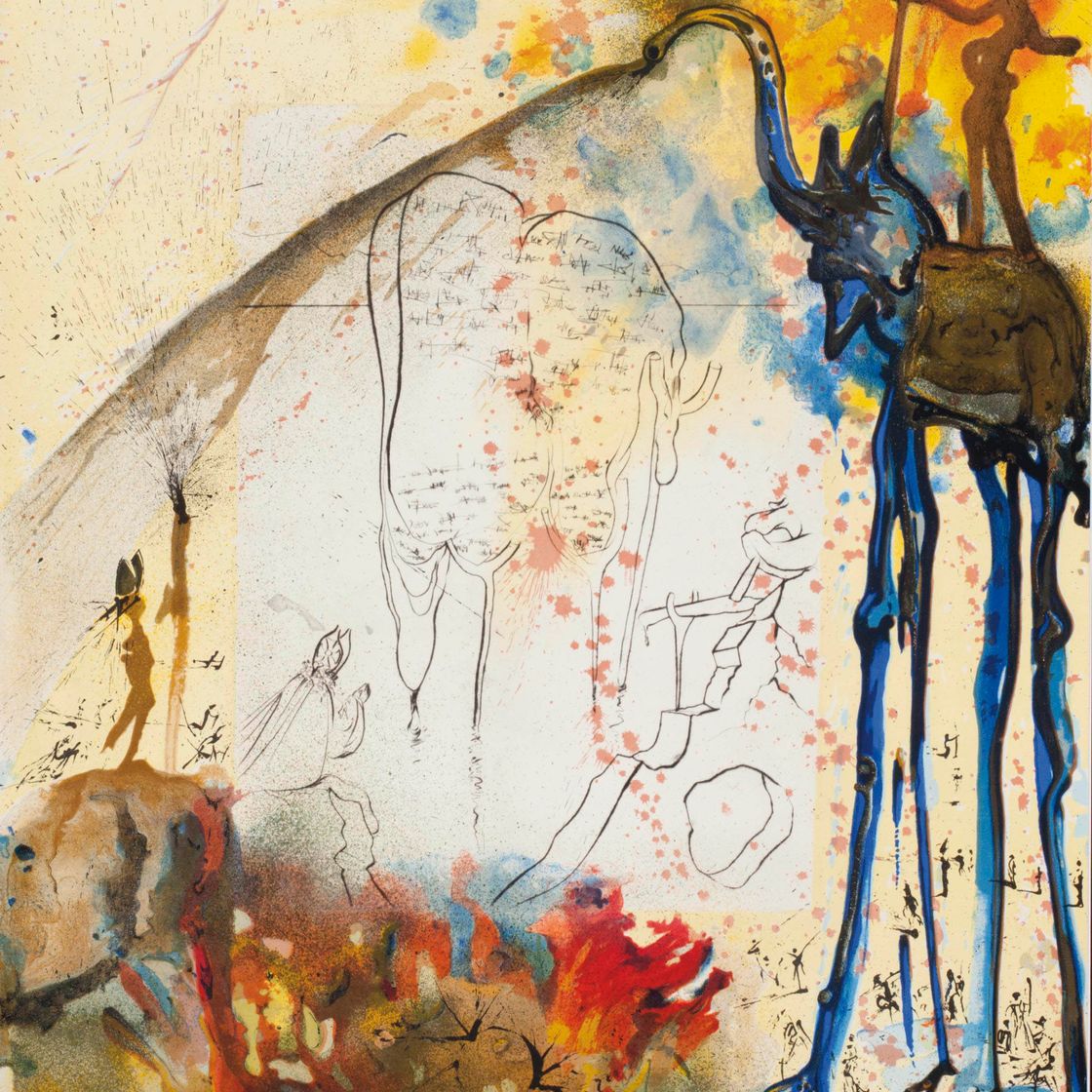 Salvador Dalí — Зигмунд Фрейд, "Моисей и монотеизм", издательство Art & Valeur S.A., Париж, 1974 (M. & L. 723-732)