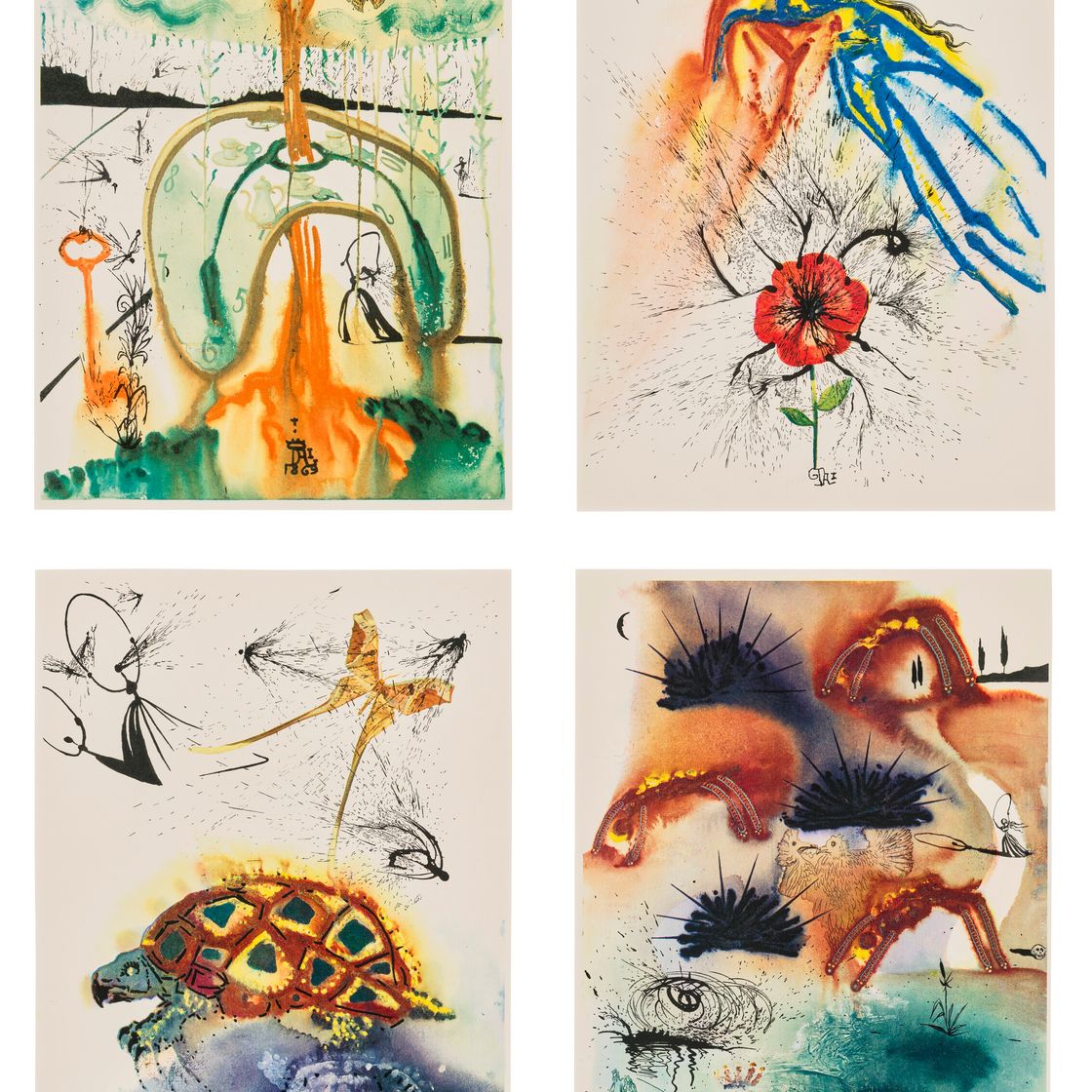 Salvador Dalí — Льюис Кэрролл, "Приключения Алисы в стране чудес"