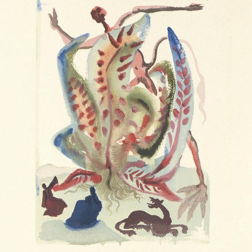 Salvador Dalí — Данте Алигьери, "Божественная комедия", "Искусство и наука", Салани, Верона, 1964 (ср. М. и Л. 1039-1138)