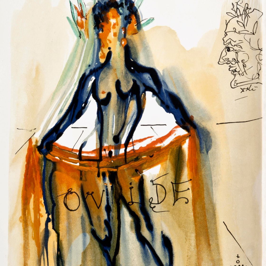 Salvador Dalí — Овидий, "Искусство, достойное внимания", Культурный центр, Париж, 1978