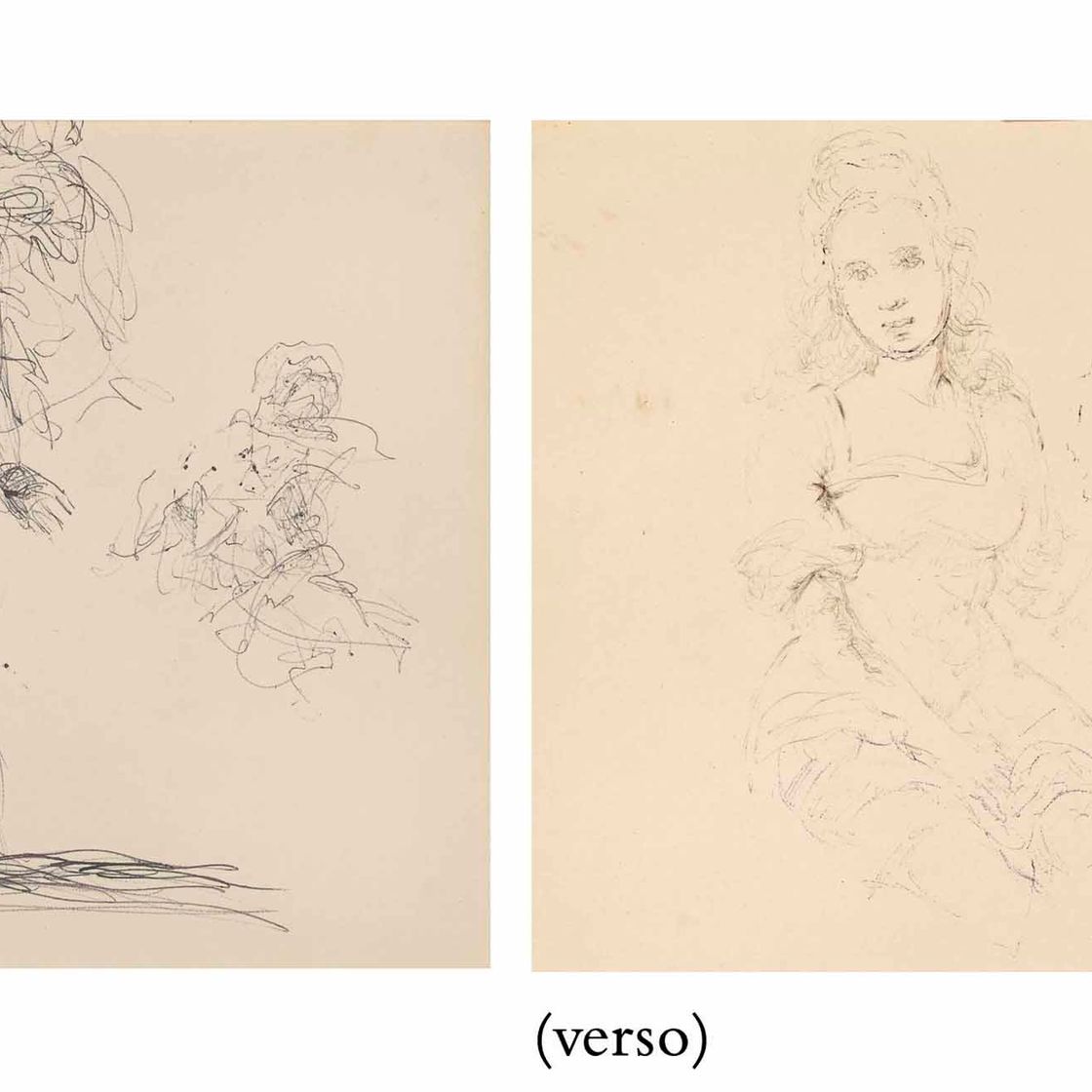 Salvador Dalí — Ангел-хранитель (справа) ; Мадонна и поэтесса (сзади)