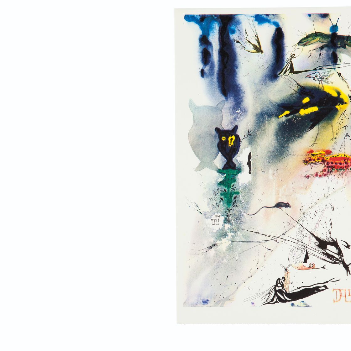 Salvador Dalí — Льюис Кэрролл, "Приключения Алисы в стране чудес", издательство "Меценат Пресс", Рэндом Хаус, Нью-Йорк, 1969, изображение 4
