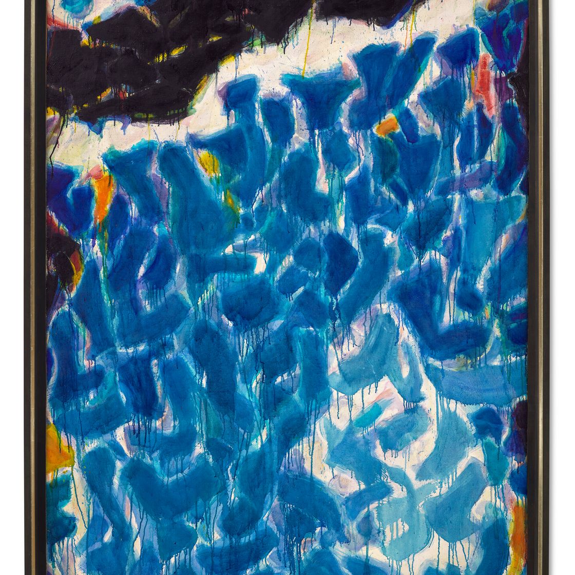 Sam Francis — Композиция в синих и черных тонах, изображение 2