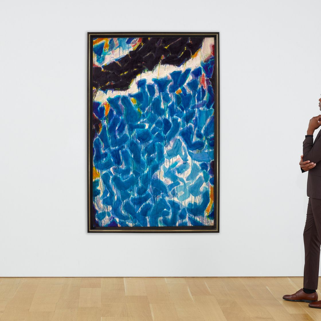 Sam Francis — Композиция в синих и черных тонах, изображение 4