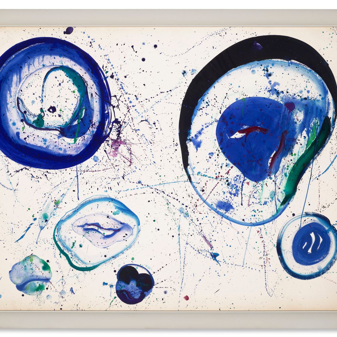 Sam Francis — Без названия (Синие шары), изображение 2