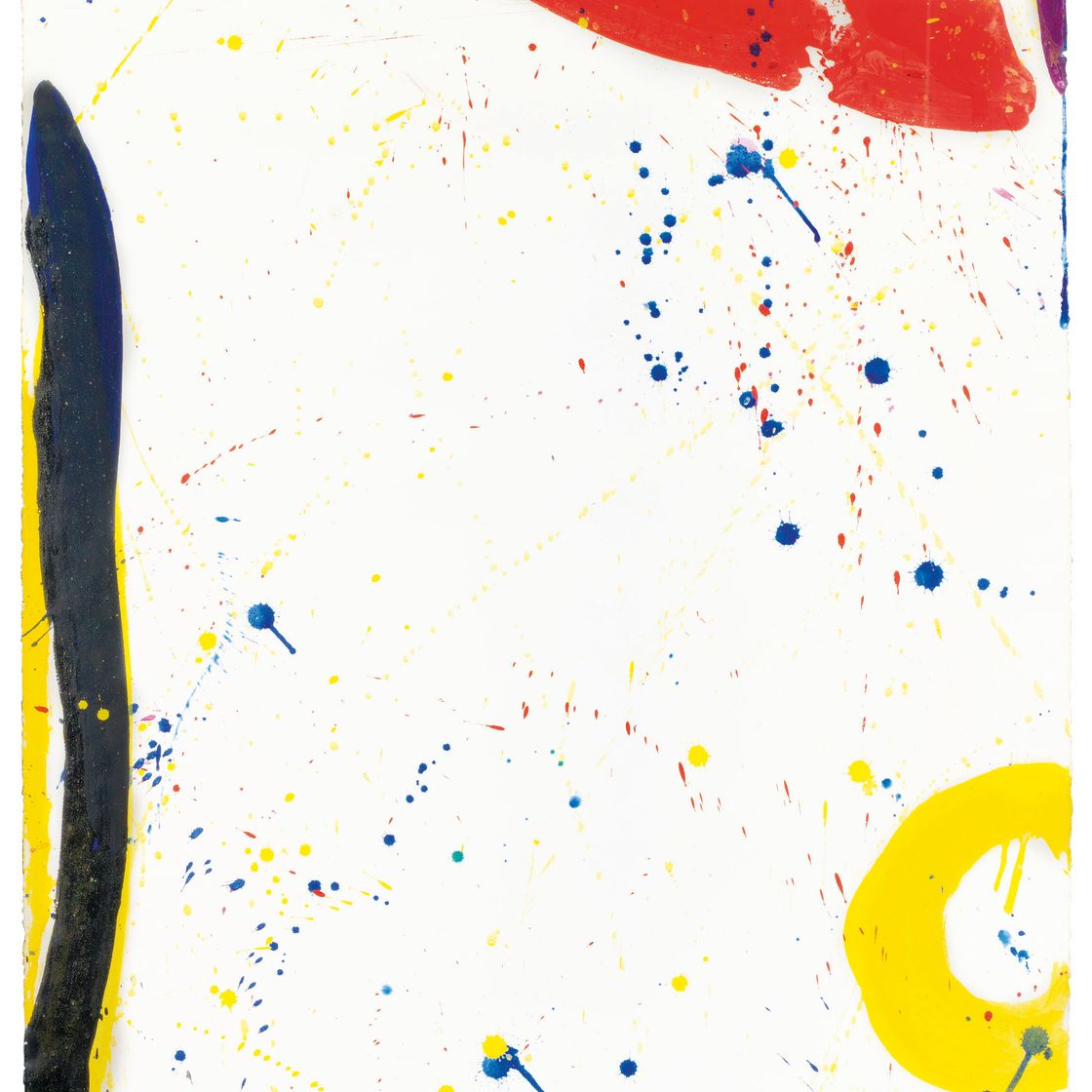 Sam Francis — Без названия (Яркий рисунок кольца)