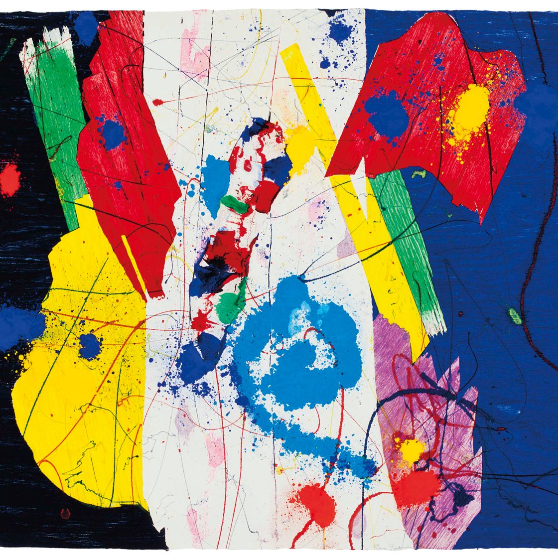 Sam Francis — Без названия (SFM 83 - 511)