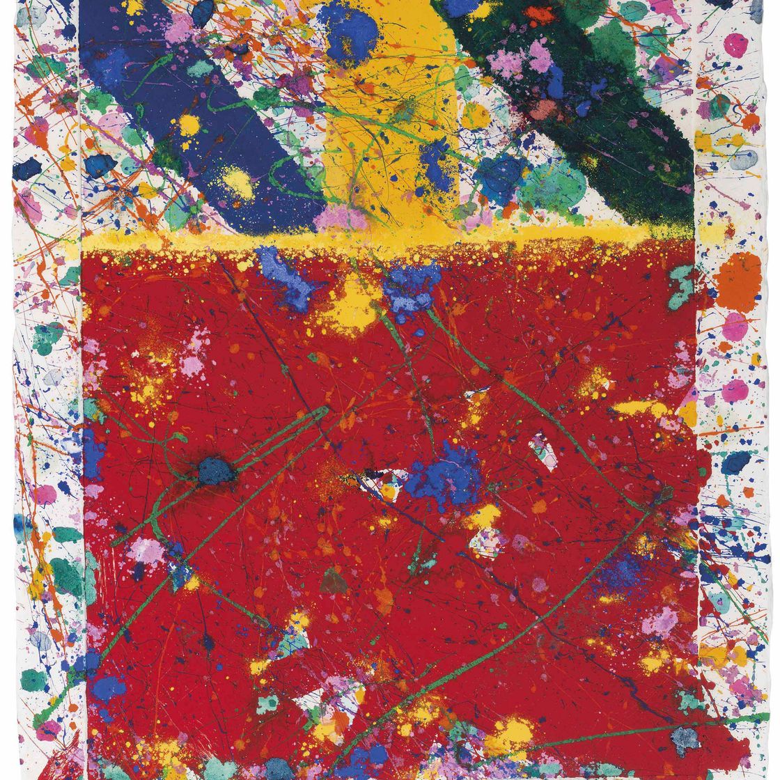 Sam Francis — Красный луч
