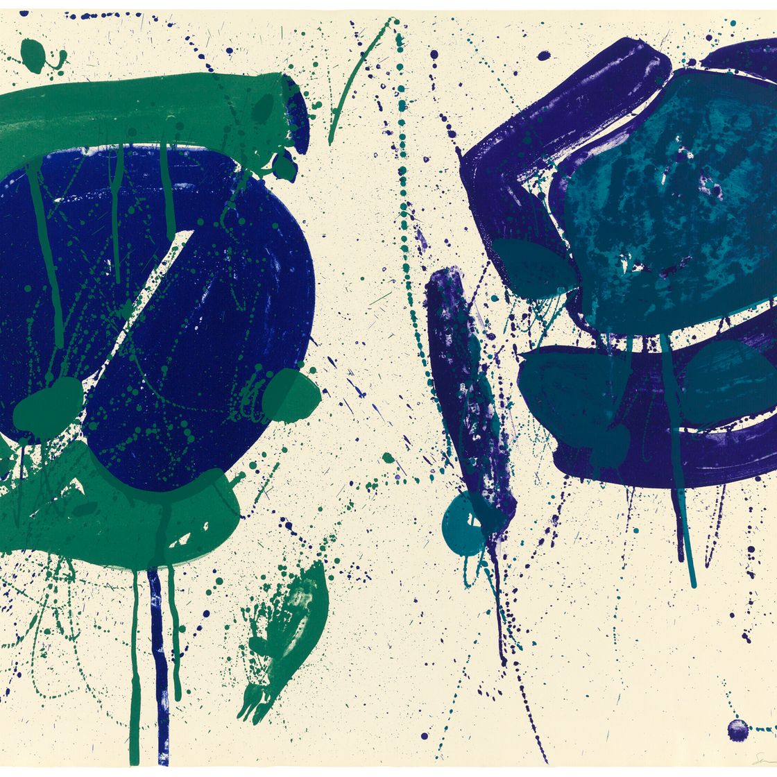Sam Francis — Сине-зеленый