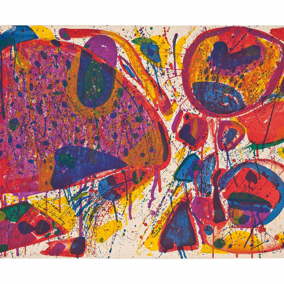 Sam Francis — Яркий Нефритовый призрак