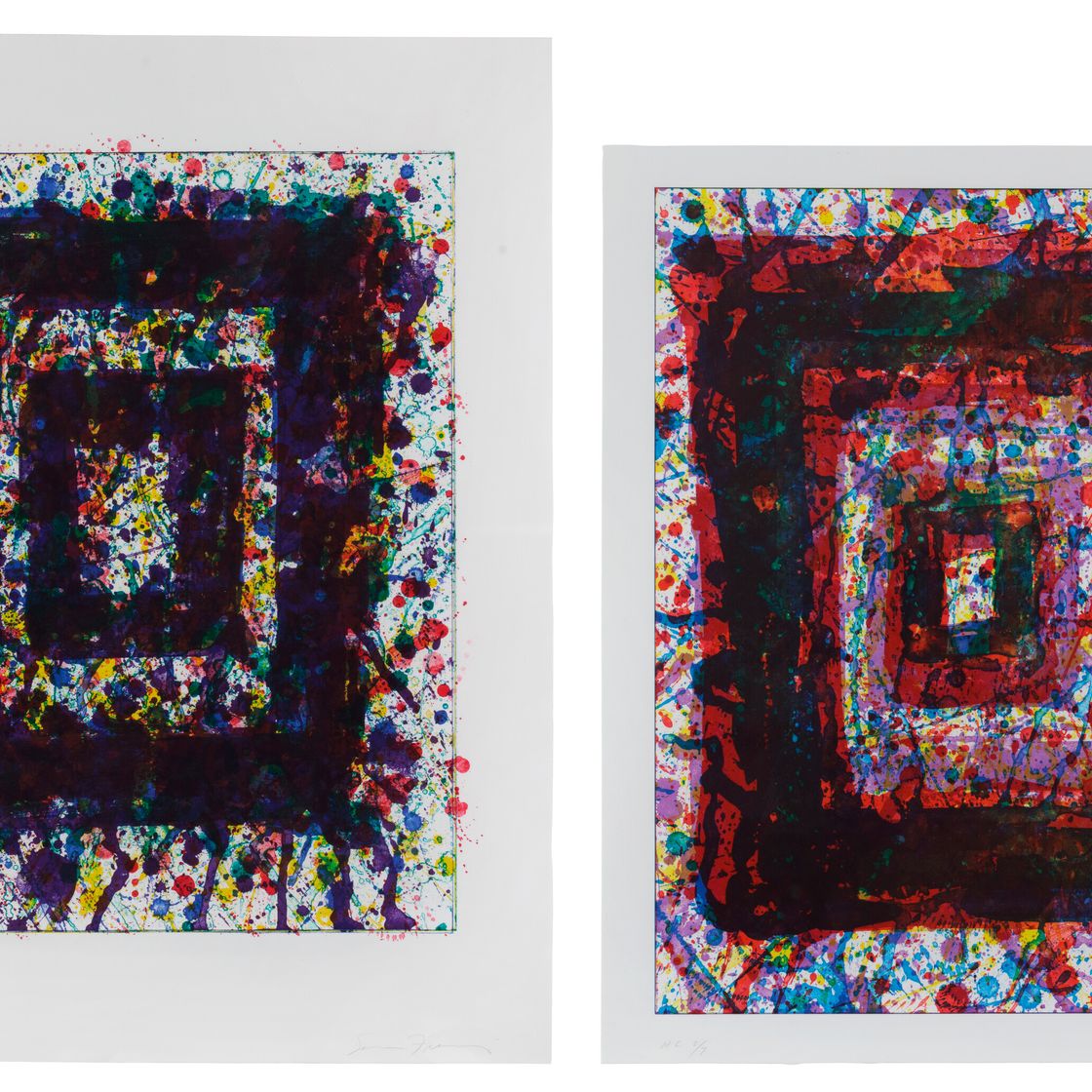 Sam Francis — (i) Комплект для концертного зала I (SF-230) (ii) Без названия (SF-257)