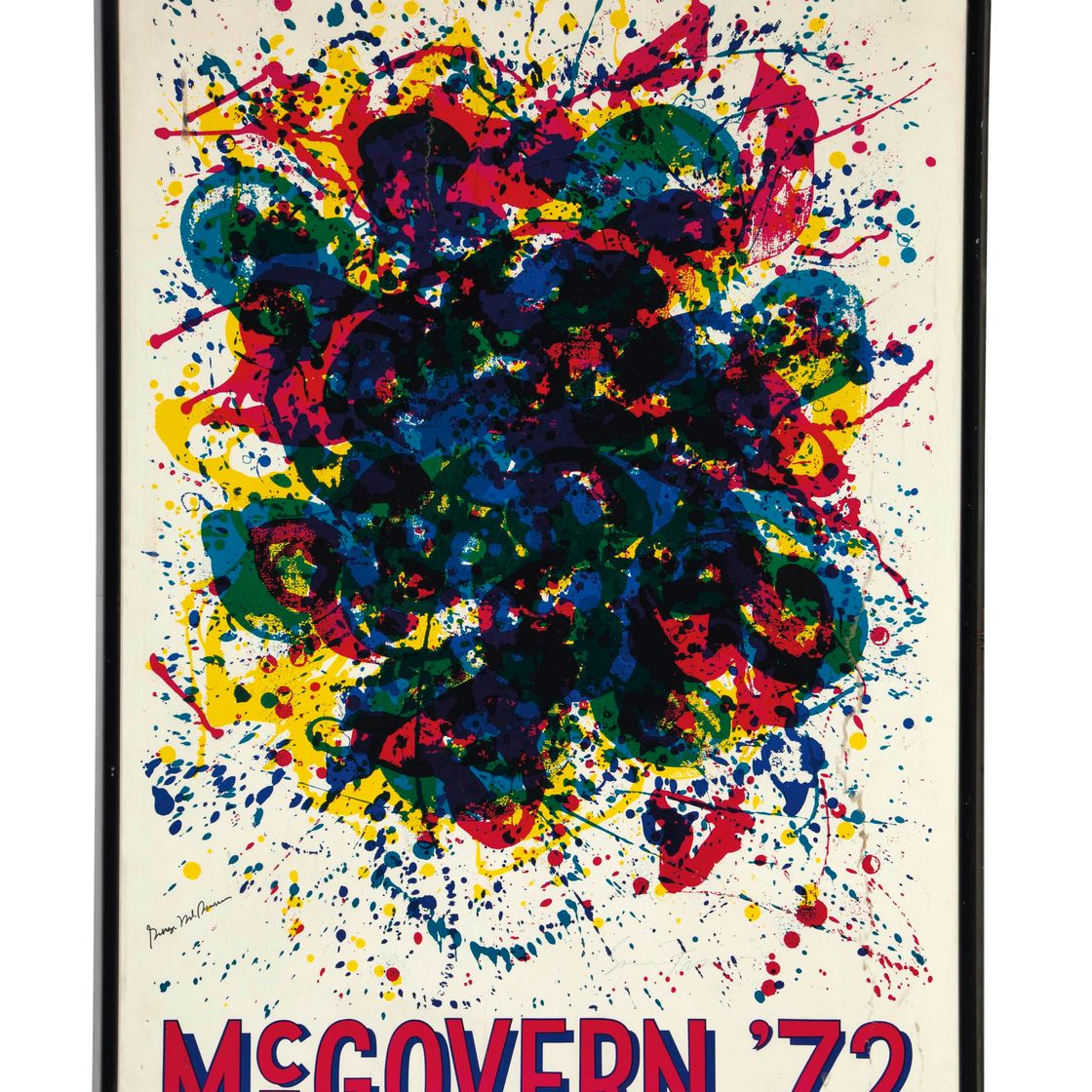 Sam Francis — Без названия (плакат президентской кампании Джорджа Макговерна 1972 года)