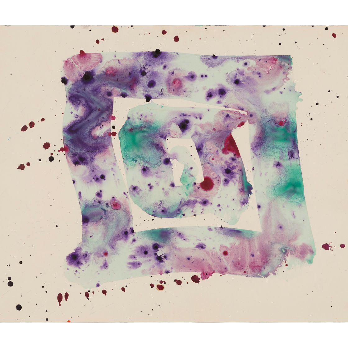Sam Francis — Без названия (Абстрактная композиция)