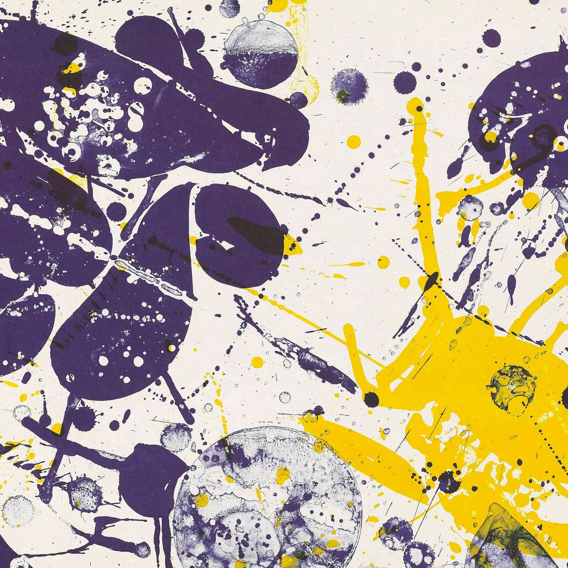 Sam Francis — Три тарелки, из коробки из Пасадены., изображение 1