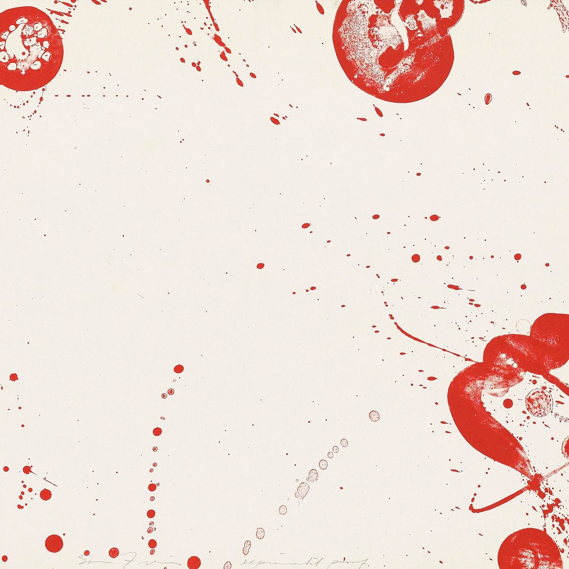 Sam Francis — Три тарелки, из коробки из Пасадены., изображение 2